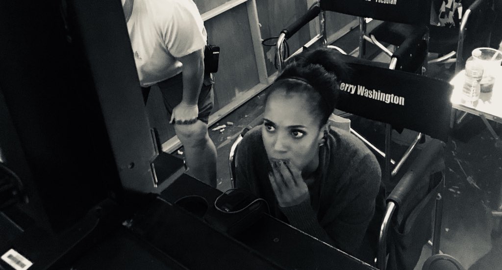 Ok. On <a href="/ScandalABC/">Scandal</a> set w @kerrywashington directing the hell outta this ep! #peepingtom #soproud
