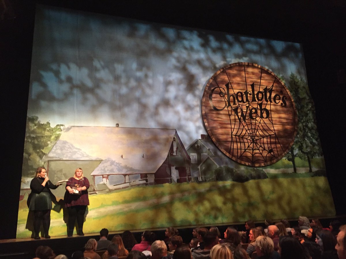 elizaboothy's tweet photo. Having a date night with my kid tonight at @ATPlive’s charming Charlotte’s Web. #thankstd #ATPCharlottesWeb #yyc https://t.co/izSRq5FBRO