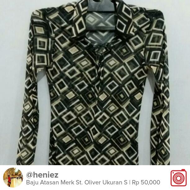 JavaNaturalSoap's tweet image. Selling Baju Atasan Merk St. Oliver Ukuran S Rp 50,000 carousell.com/p/139966111 #carousell @carousell_id