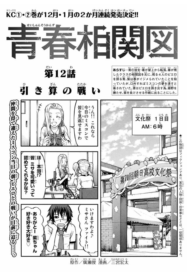 廣瀬 俊 週刊少年マガジン発売日です 青春相関図 第12話は ピエロを誘き出す為の最終兵器姫野ミサがクラスを笑撃の渦に巻き込みます 笑 是非お見逃しなく 廣瀬 俊 週刊少年マガジン発売日です 青春相関図 第12話は ピエロを誘き出す為の最終兵器姫野ミサがクラスを笑撃の渦に巻き込みます 笑 是非お見逃しなく