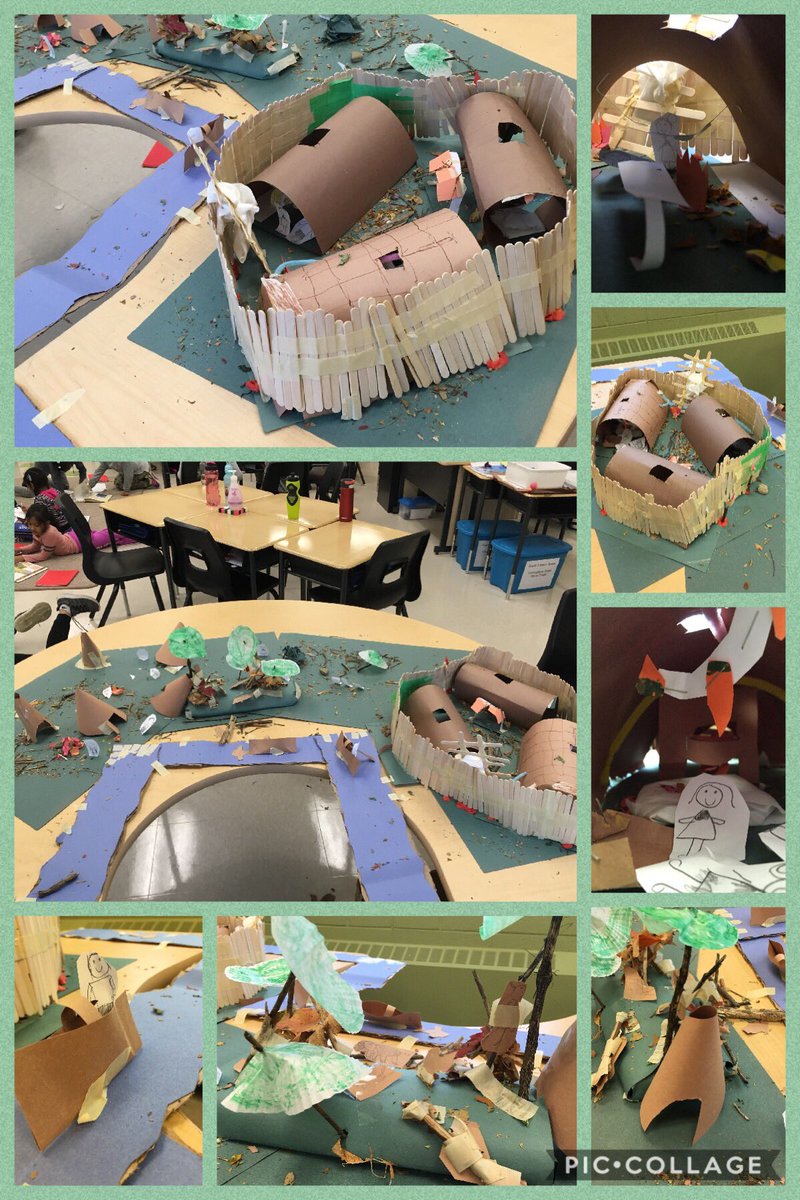 MsDudzik's tweet photo. Applying our knowledge to create a Wendat and Anishinabe community. #classcollaboration
#creativeapplication @MandelaPS https://t.co/ChhvTIafSP