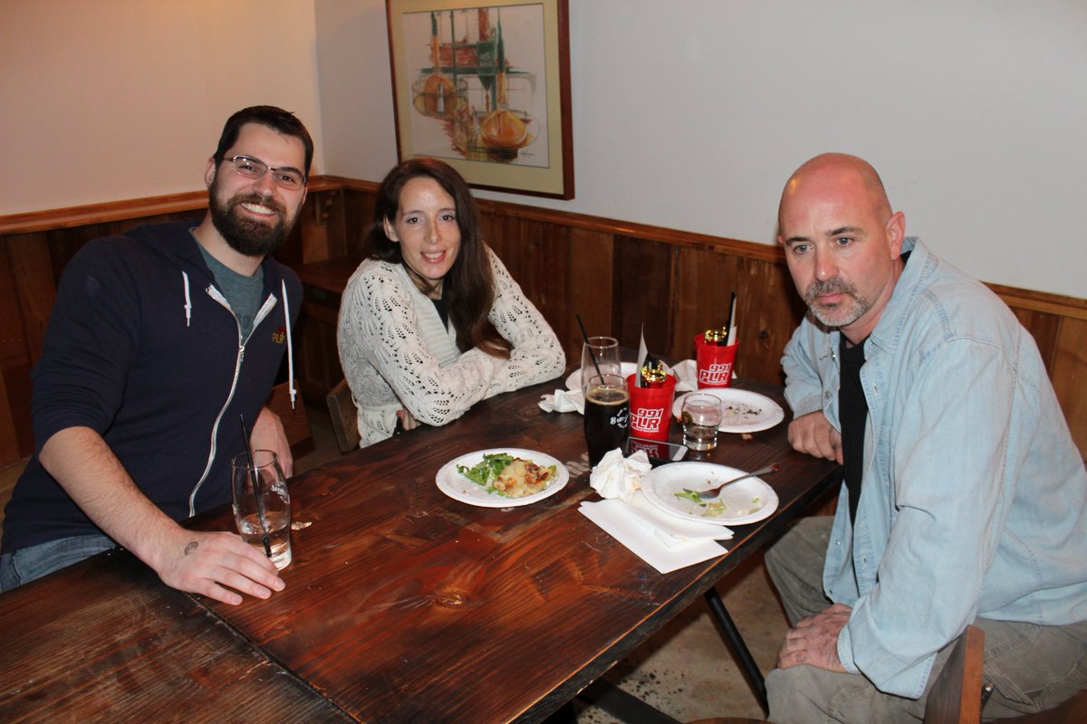 991PLRFM's tweet photo. Great time hanging with the Tribe at the @ChazandAJ Monthly Meal at @BrewportCT in #Bridgeport! Love the food and the beer! #WhateverRocks https://t.co/5gRFhixFxv