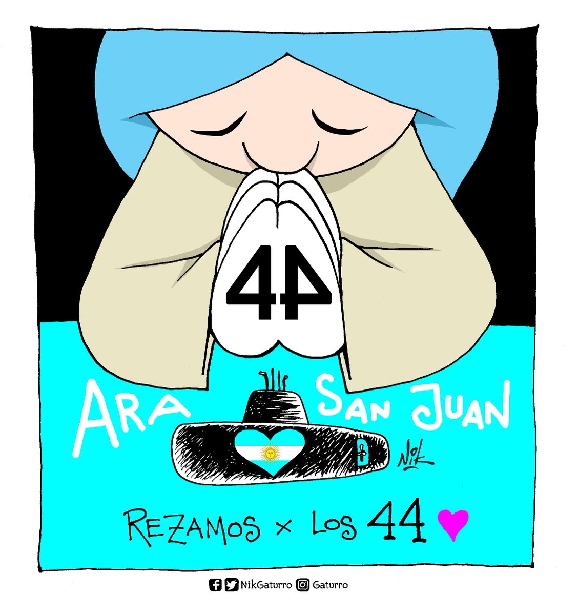 Cadena de Oración x los 44 compatriotas del #ARASanJuan #ARASanJuanSubmarino #BuenMiercoles