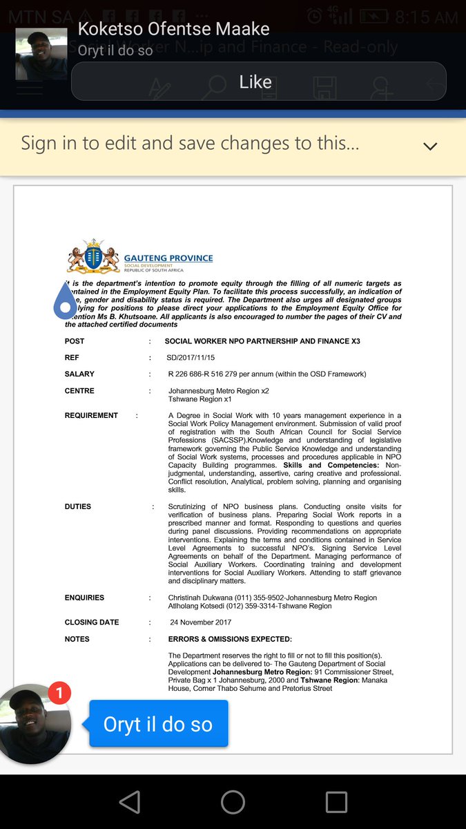 Mo2bitshabalala's tweet photo. #JobSeekersWednesday #HireAGraduate #hireme https://t.co/Z5ZUWsuAs3