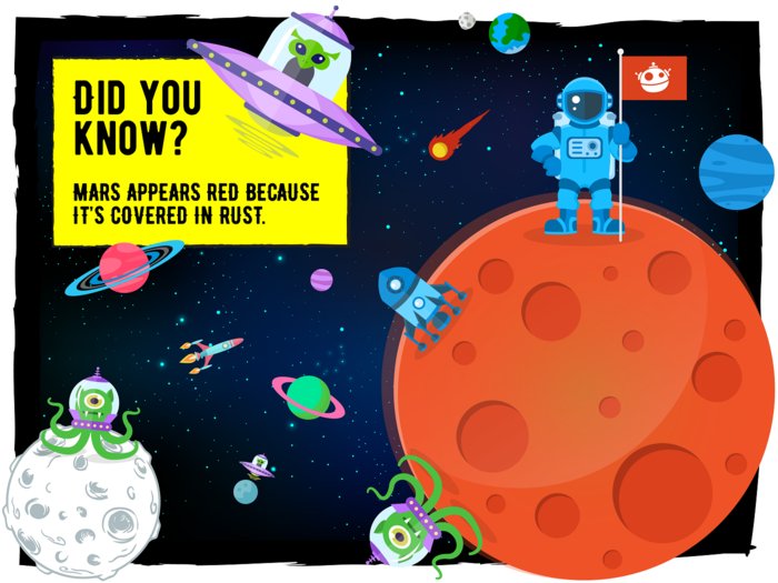 junespring's tweet photo. The red color we see in images of Mars is the result of iron rusting. 

#FunFact
#TriviaTime
#DidYouKnow
#KnowledgeIsPower
#AmazingFacts
#Mars
#RedPlanet
#IronRust
#FactOfTheDay

Source: https://t.co/6mh0b5xCyo https://t.co/LPkeUuDS2W