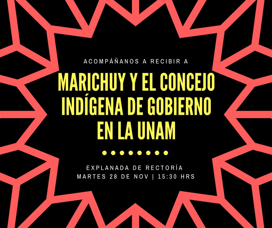 Itamitas (ex ITAM, profesores, etc) interesadxs en acompañarnos a recibir a Marichuy, únanse a nuestro contingente y salgamos juntas de Río Hondo el próximo martes: facebook.com/events/8156259…