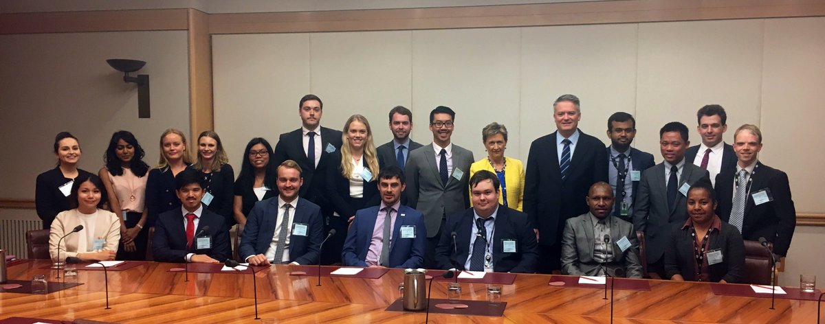 AusGovFinance's tweet photo. The @AusGovFinance #2017graduates gathered at @Aust_Parliament to meet @MathiasCormann. https://t.co/pKRbrn4Lh4