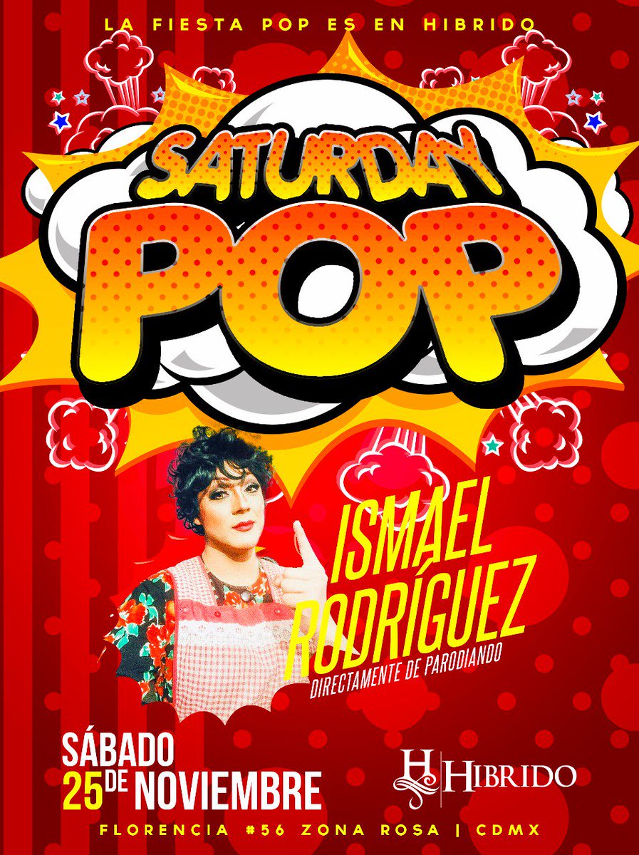 HibridoNightC's tweet photo. El Sábado #SaturdayPop
Música: Dj Koko y Marko Galicia
Desde "Parodiando" tendremos a Ismael Rodríguez.
Cover $60 toda la noche.
Contamos con servicio de Valet Parking.
De 10/PM a 12/AM cover 2x1 en lista de invitados.
/Florencia 56 Zona Rosa/ https://t.co/Pq5hgIfSL7