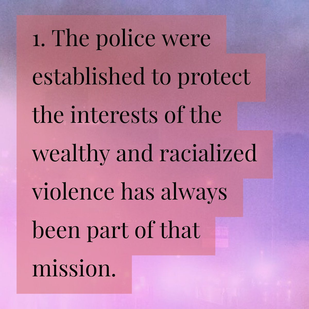 MPD_150's tweet photo. 1. The police were established to protect the interests of the wealthy & racialized violence has always been a part of the mission.
Full report: https://t.co/YWSJNS12ps #MPDTruth #policefree #Minneapolis #150yearsisenough #5essentialfindings #mpd150essentialfindings #reportlaunch https://t.co/wwqLAIYYmX
