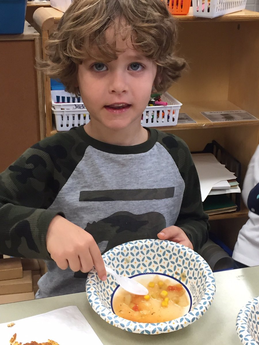 TGSKindergarten's tweet photo. Friendship Soup and Cornbread! https://t.co/aBUKgN2e71