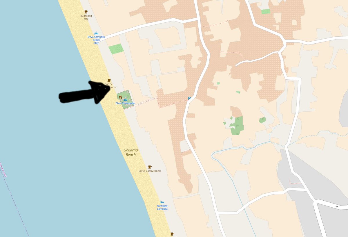 hackbeach's tweet photo. Dear traveling hackbeachers, the location of #hackbeach is "gokarna adventures" on google-maps -- on @openstreetmap we are right next to "Hemashree Garden / Chez Christophe" - looking forward to see u!

(Looking forward to have this place mapped on @openstreetmap afterwards!) https://t.co/CEZVkhnYSJ