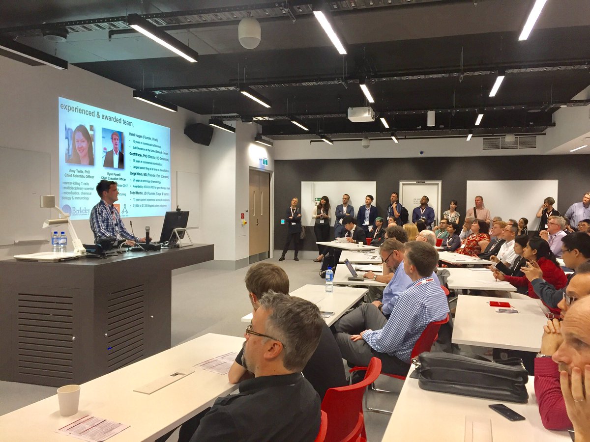 WRMcKenzie's tweet photo. Standing room only at the nanobio stream of #makeandmeasure2017, hearing about Indeelabs new data on gene delivery for cell therapies. @AnffSa https://t.co/WiQU9NKsSg
