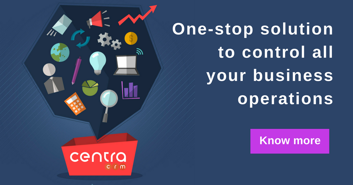 A customizable CRM solution for your business #CentraCRM 
Know more- goo.gl/5r4GjT