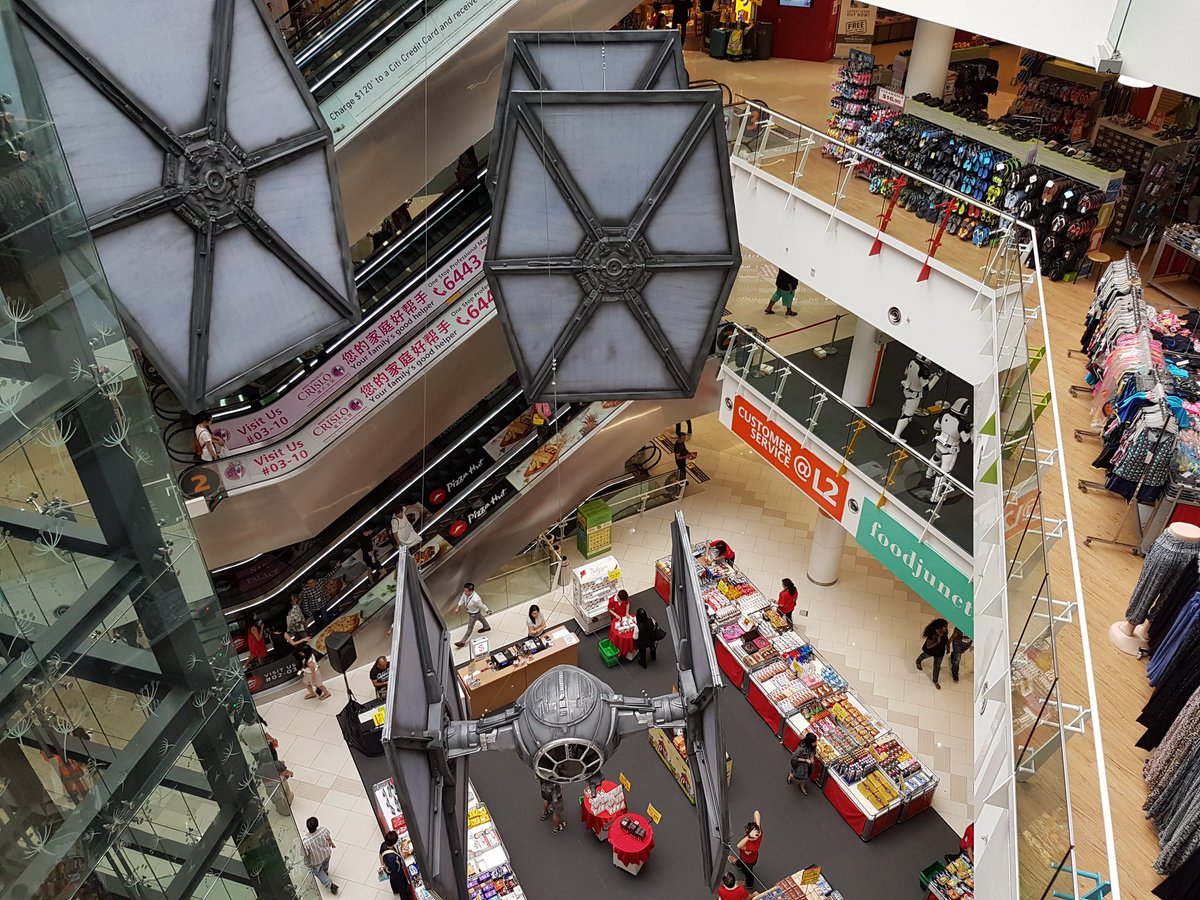 isk_it's tweet image. TIE Fighters at Eastpoint Mall #StarWars