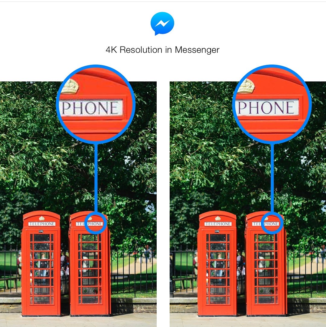Devicecosmos's tweet image. Now you can share and receive 4K(Highest quality) images on Messenger.
(1st image is in HD Resolution and 2nd image is in 4K Resolution)
#4K #Bestresolution #Messenger #Facebook
