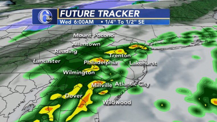 WET START
If you are heading out around 6 or 7am expect to see some steady to moderate rain. Dries out quickly behind it for rest of day.