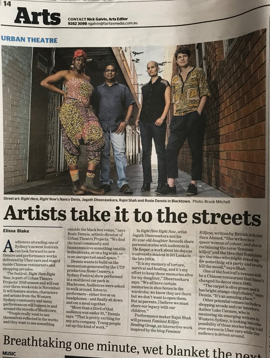 Utp___'s tweet photo. We can't wait for the year ahead working with great artists and collaborators in the places we love. Read more about our 2018 program here: https://t.co/Kij74dXYvS
#theatre #westernsydney #creatensw https://t.co/UfzjDtR2gl