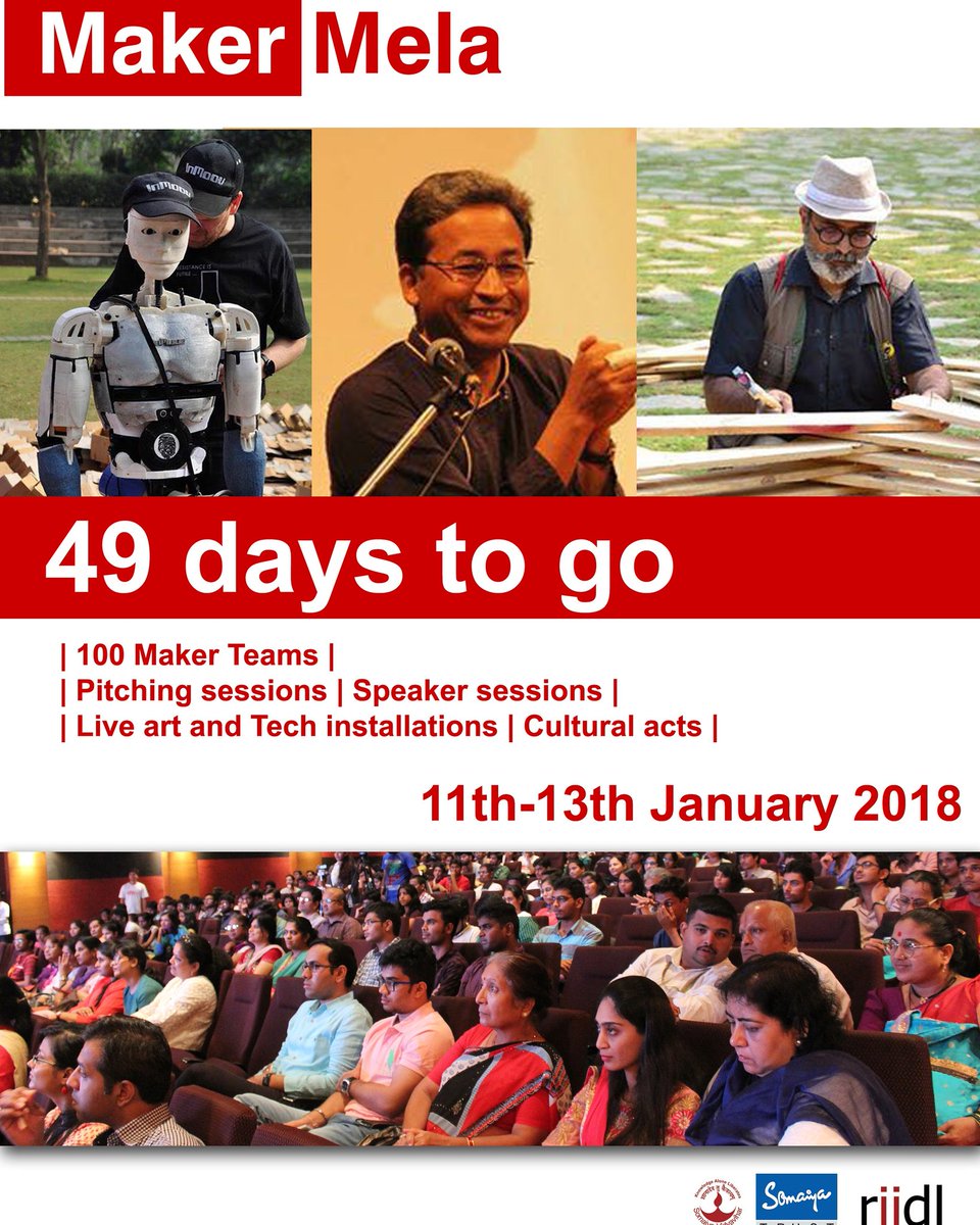 makermelaIndia's tweet photo. Everyone is a maker and our world is what we make it. With just 7 weeks to go for Maker Mela, are you ready for a festival full of invention, creativity and resourcefulness?
#MakerMelaIndia #LetsCollaborate #MakersGonnaMake #MakeInIndia #RiiDL https://t.co/qCIs0T5Ohc
