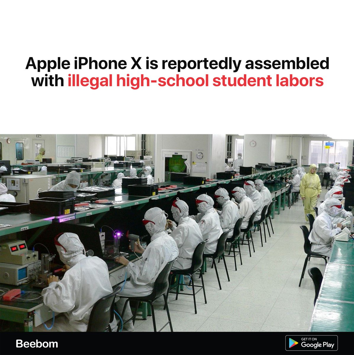 Beebom Six High School Students Told The Financial Times They Would Usually Work 11 Hour Shifts To Help Assemble Apple S Flagship Phone At A Factory In Zhengzhou China T Co Vwmm0fubfu