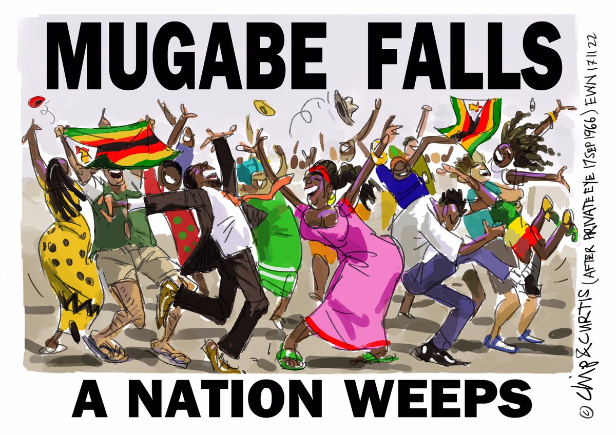 [CARTOON] Mugabe Falls: bit.ly/2AmUhiw #RobertMugabe #RobertMugabeResigns #ZanuPF #Zimbabwe #Zimbabwecoup <a href="/africartoons/">africartoons.com</a>