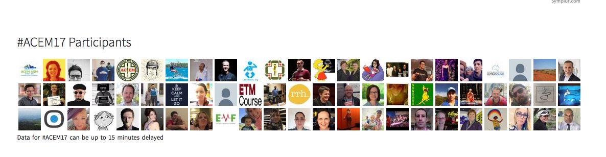 Warm thanks to all tweeting #ACEM17 - you've been very busy! See these analytics - and here are 30 pages of Twitter transcript: symplur.com/healthcare-has…