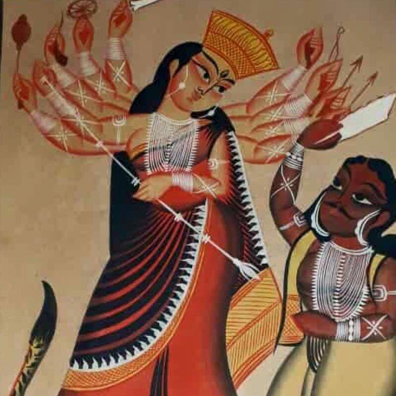 aparnachallu's tweet photo. Meet the Master Series: Shreemati Mamani Chitrakar,Kalighat Painting, West Bengal.
#kalighatpainting #tribalart #originalartsworkonline #wallart #commissionapainting #indianheritage #craftsofwestbengal #respectorigins #craftsbazaar #artisanonline https://t.co/WhybxzWocp