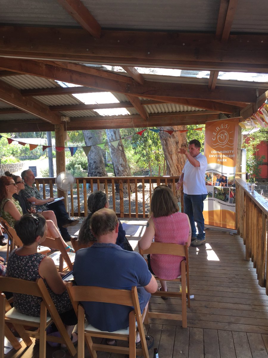 InnerNorthCF's tweet image. Uncle Perry Wandin welcoming people to country - launching @ceresbrunswick sub-fund as part of @CPPWeek!