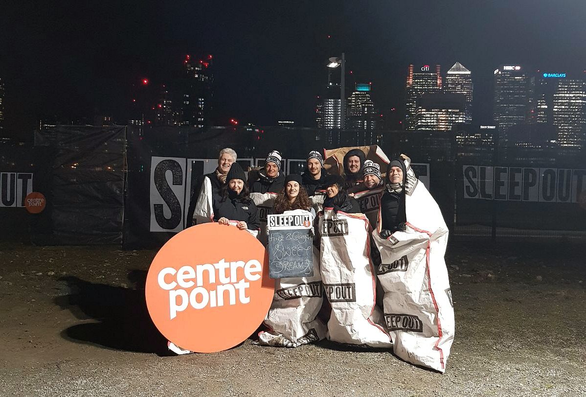 FandCFoundation's tweet photo. We are continuing to raise money for @centrepointuk youth #homelessness
Take a look at the @FineandCountry team and what #SLEEPOUTLDN is all about here >> https://t.co/WVs9XCKl3z https://t.co/7v5d3XJUrH