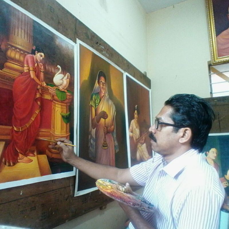 aparnachallu's tweet photo. Meet the Master Series: Shree Anil Kumar
Oil and Acrylic Paintings, Karnataka, India
#painting #wallart #artwork #oilpainting #acrylicpainting #handpainted #artisans #madeinindia #craftsbazaar https://t.co/EWIFV2LgGa