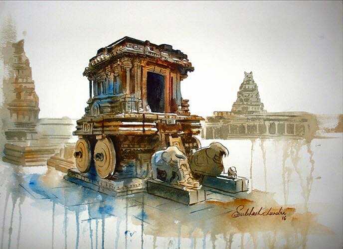 aparnachallu's tweet photo. Meet the Master Series: Shree Subhash Chandra Gowda, Master-painter in Water Colours, Karnataka, India
#painting #wallart #artwork #waterpainting #handpainted #artisans #madeinindia #craftsbazaar https://t.co/sXX9B6oswj