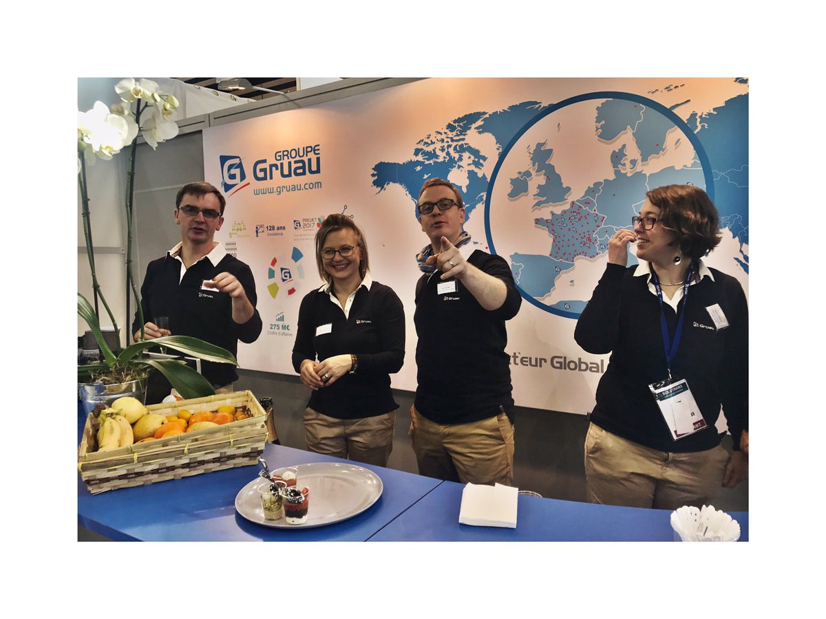 DeboraTaieb's tweet photo. @GroupeGruau at @SOLUTRANS ! Private visit in the #ginnovlab ! Ok no pictures ! 🤗😉 https://t.co/Bt8oHhZ4vD