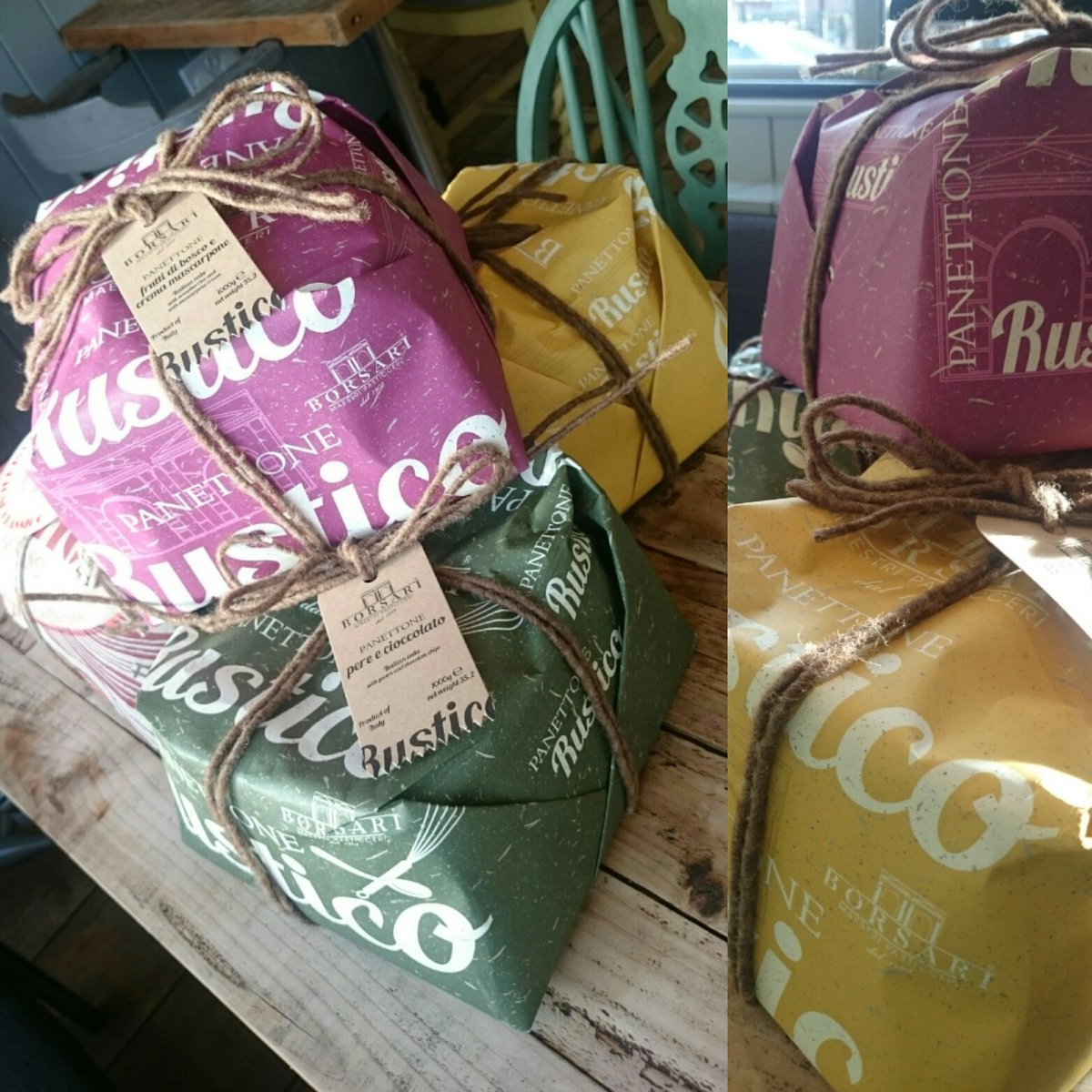 Just arrived at Buonissima! 😍 #Panettone #Christmas #Natale #cake #Pear&amp;Chocolate #berries&amp;mascarpone #Limoncello #rustic #borsariverona