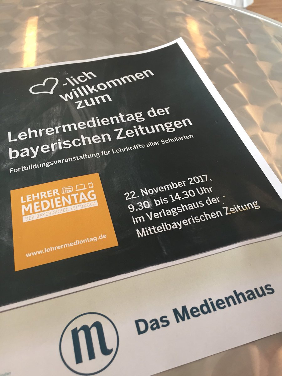 Heute zu Besuch bei <a href="/mz_de/">Mittelbayerische</a>: Medieninteressierte Lehrer beim #lehrermedientag