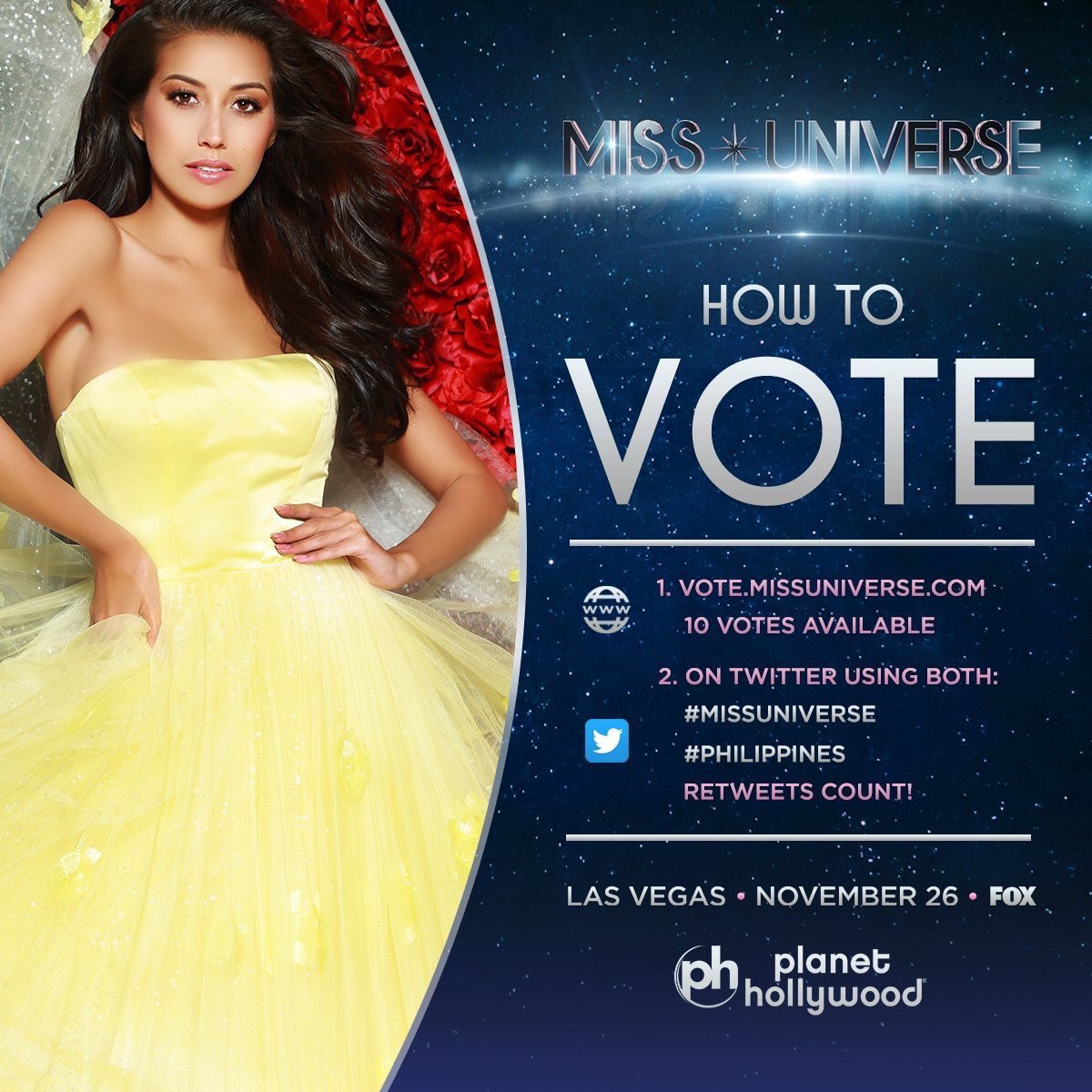 iloveruffag's tweet photo. Supportahan natin ang sariling Atin!! Go RACHEL PETERS! Let’s vote for her and pray she brings home the crown! #MissUniverse #PHILIPPINES https://t.co/xTPPnNQriH