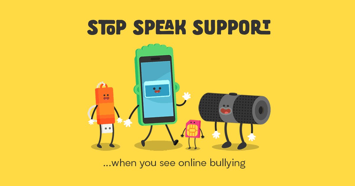 IM_org's tweet photo. Empower children to take back control of their online world and create a positive change. Share #stopspeaksupport message with them to stop cyberbullying https://t.co/JEmIOm1ar5 https://t.co/PD2HOtgfHS
