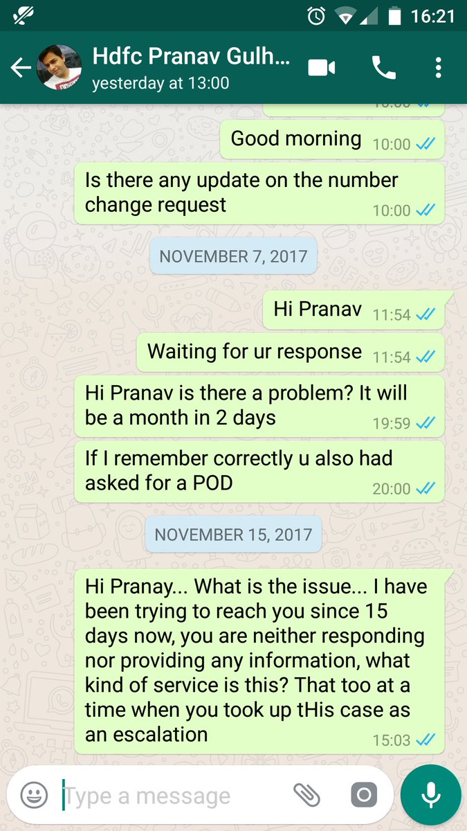 dalvisalil13's tweet photo. @HDFCBank_Cares here you can see how the customer service vanishes, no answers to phone calls or messages, false and empty promises https://t.co/ODX96PXKW2