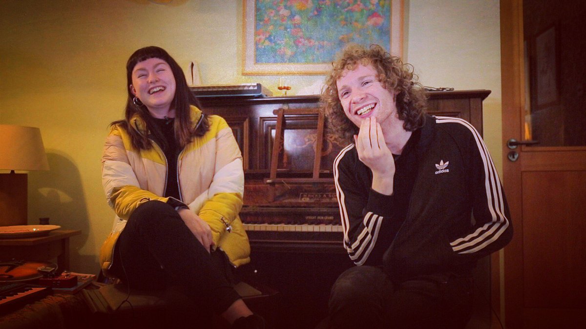 imjackiebeverly's tweet photo. Last week @therasmonian interviewed Aoife and Dan from the incredible @AEMAKofficial for #makingwavesdoc with @TheOB_Blog . What a pair of cuties ๐ Next for us is @OtherVoicesLive โจ https://t.co/MJNZ2JSvsW