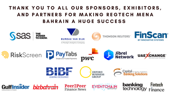 RegTechMENA's tweet photo. We would like to Thank All Our Sponsors, Exhibitors and Partners for Making #RegtechMena #Bahrain A Huge Success.
#Finance #Banking #Innovation #Technology #FinTech #Compliance #AML #Blockchain #Biometrics #CyberSecurity #MENA #GCC https://t.co/kOAmGMJeqv