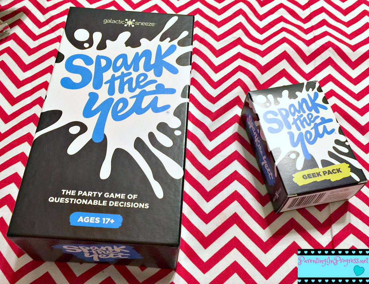 BethanyStoutOK's tweet photo. #SpanktheYeti from @GalacticSneeze is for the Adults on your shopping list but it is tons of fun check out this awesome party game on our #HGG2017 #TopGamesof2017 #ad https://t.co/S3dxX1HFTS https://t.co/RqOtnMEwzS