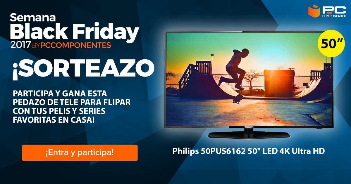 pccomponentes's tweet image. SORTEAZO DE HOY! RT y Comenta con #BlackFridayEsPcComponentes

Además, si quieres, puedes enterate de las ofertas de hoy aquí ➡️➡️ bit.ly/2hDkmOL    
PD: Puedes consultar las bases del sorteo aquí: bit.ly/2zl7dVP
