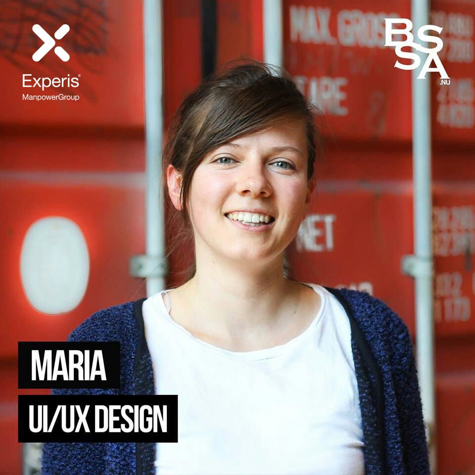 Als partner van <a href="/Bstartupschool/">BSSA</a> helpen wij afgestudeerden aan een mooie start op de arbeidsmarkt. Let's meet Maria. Zij is UI/UX designer en klaar voor een nieuwe uitdaging. Interessant voor jouw bedrijf? Neem contact op met rachida.van.woudenberg@experis.nl!
