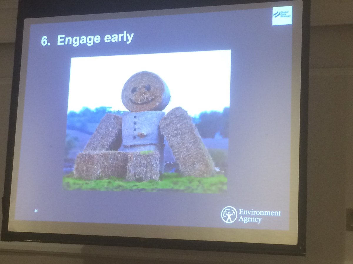 wilm's tweet photo. Environment agency at #EDBIA on data standards: “engage early, for example with straw people” *nods vigorously* #hecos https://t.co/w5QxDnS4Ya