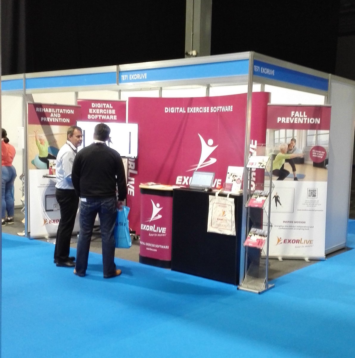 ExorLive's tweet image. We are at the @TherapyExpo! Thanks for all the questions about #fallprevention so far. Come talk to us about our inspiring exercise software 😀