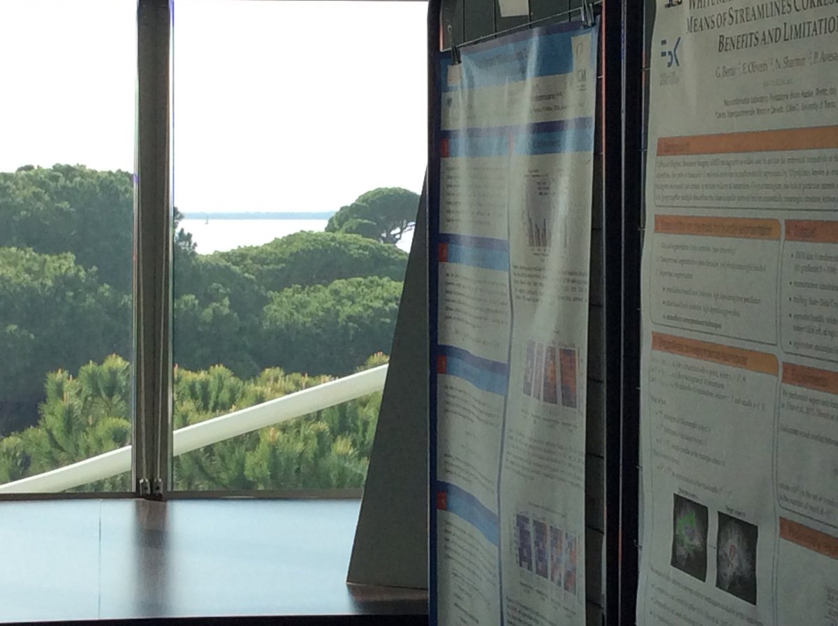 AgnesCortell's tweet photo. A #Cobcom2017 nos sessions posters se font avec vue sur la pinède et les Îles de Lerins @PDCdeJuan #Antibes. Ça se passe comme ça chez... @inria_sophia https://t.co/uKEgiWiPxw