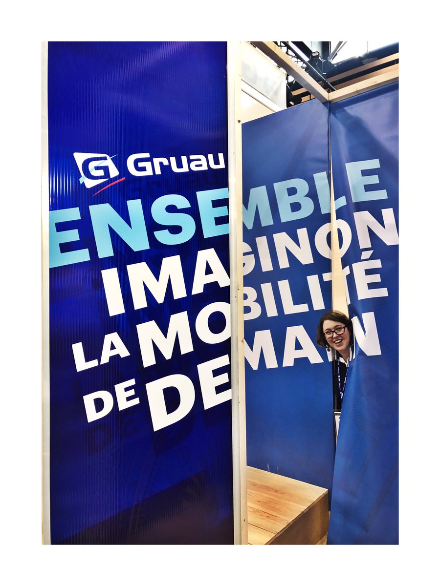 DeboraTaieb's tweet photo. Hello @GroupeGruau ? What's happen at @SOLUTRANS !? #ginnovlab #mobilityaugmented https://t.co/pOyiQmohug