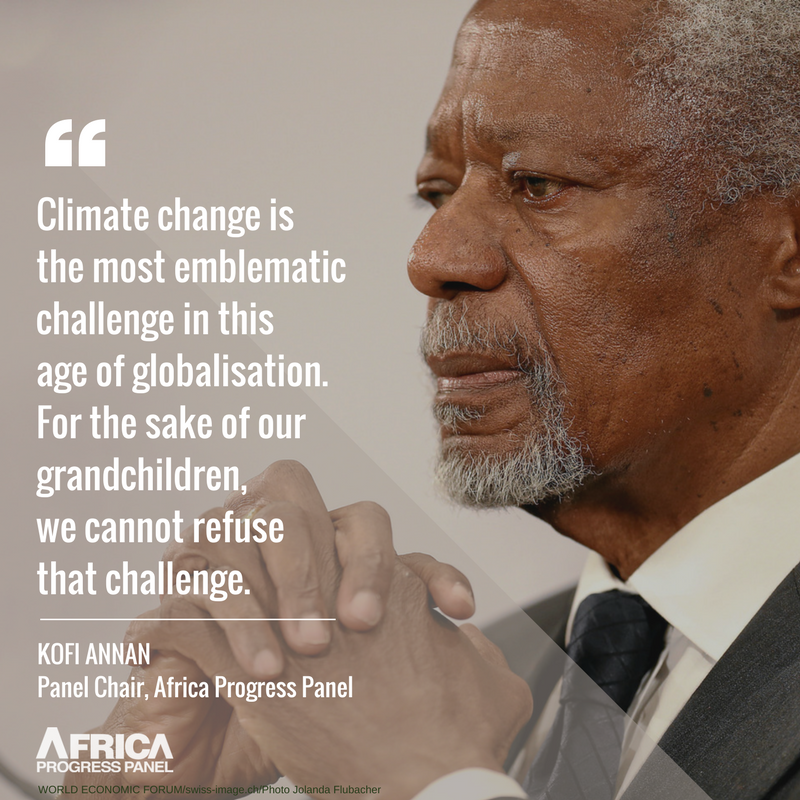 africaprogress's tweet photo. We have a responsibility to future generations, says @KofiAnnan https://t.co/hwK5LhjixK