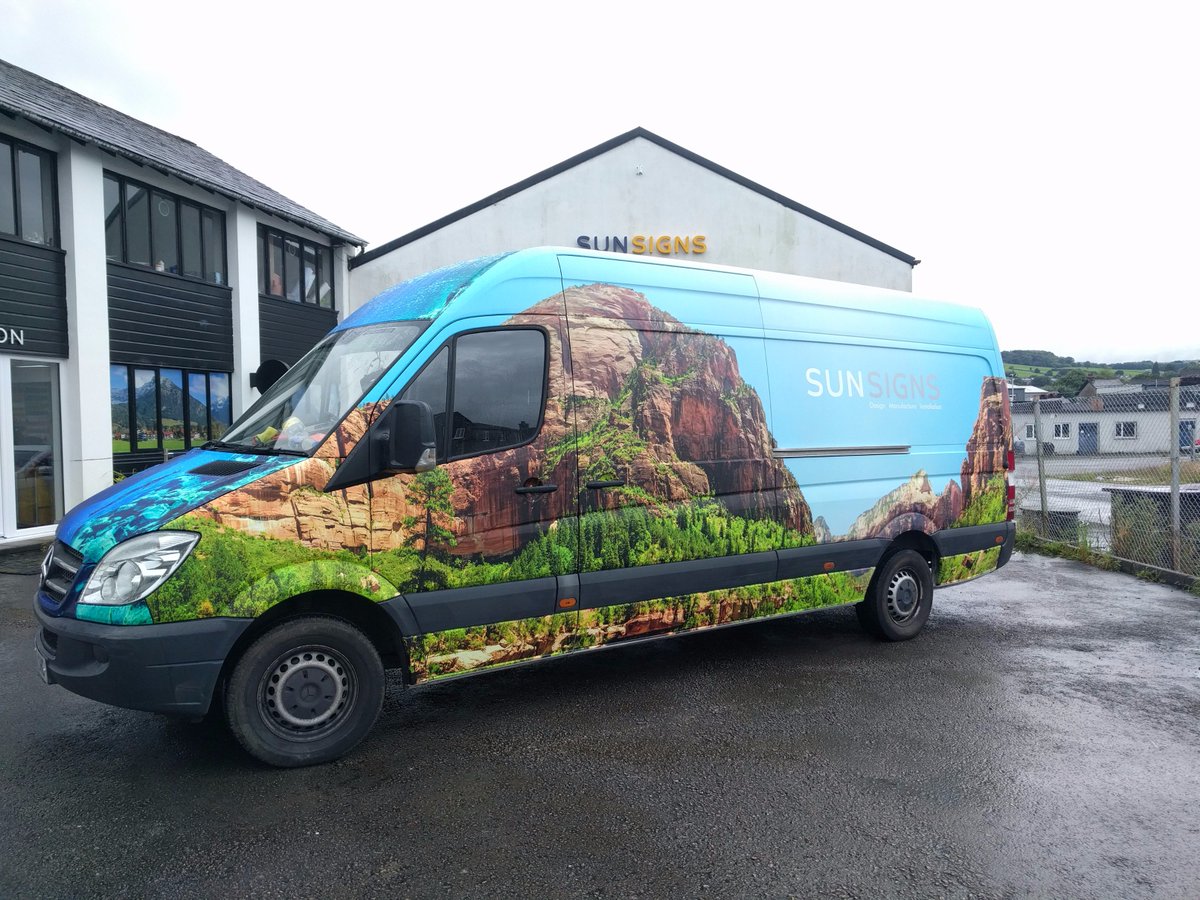 SunSignsKendal's tweet photo. Our new van wrap, we couldn't decide what picture to use so thought why not put a different one on each side! #vehiclewrap #photowrap #hardtochoose https://t.co/iZ7aMF5waw