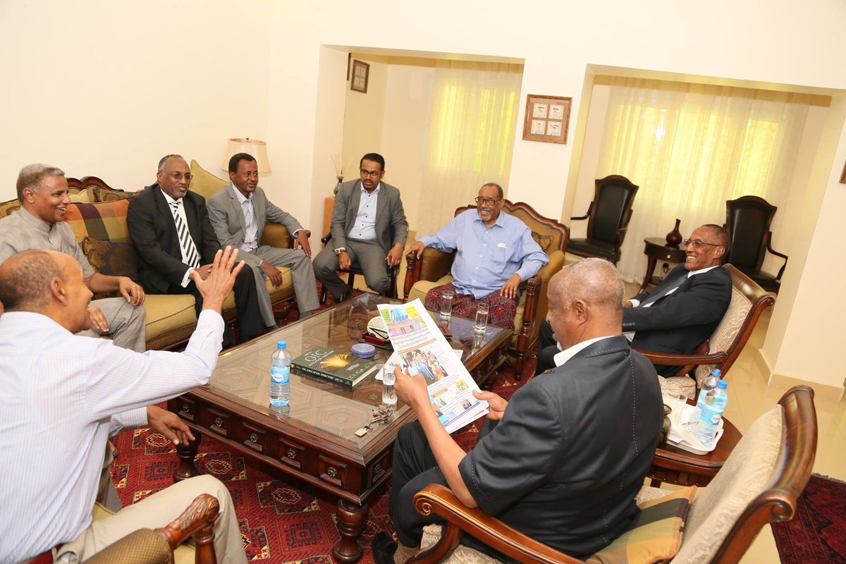 Paid a courtesy visit to the president of the Republic of Somaliland H.E Ahmed Mohamed Mohamoud (Siilaanyo).