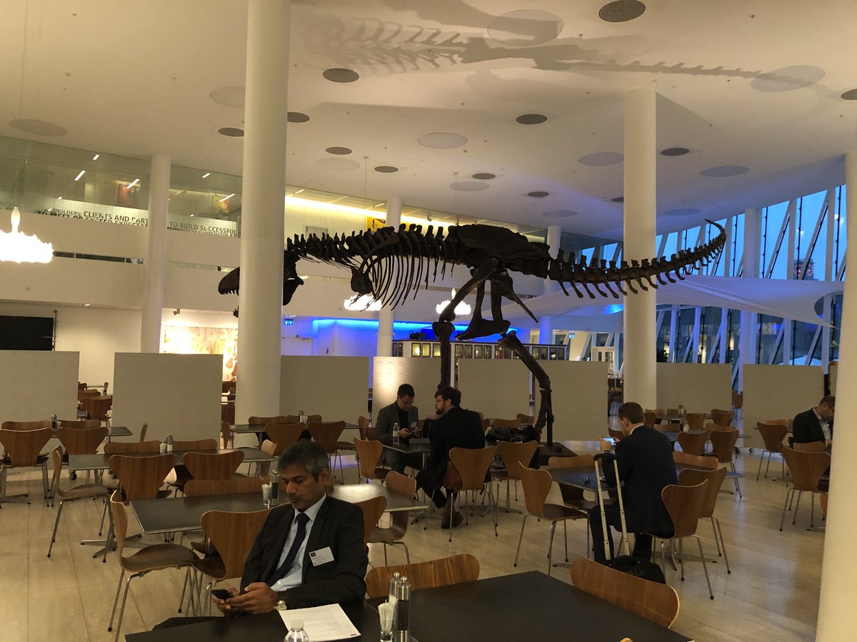 I’m in a bank and it has a real dinosaur in reception #justsaying