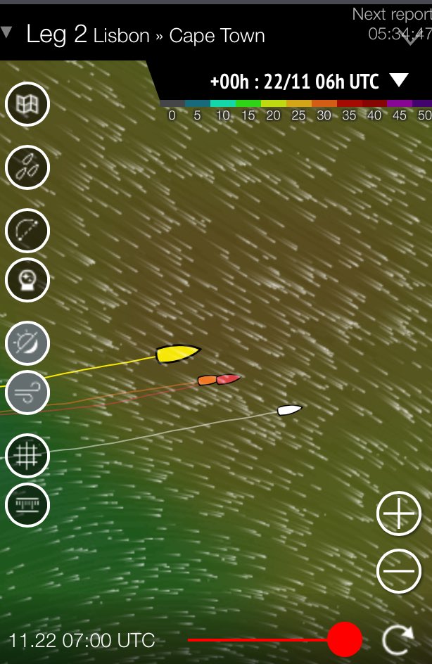 brunelsailing's tweet photo. We're gaining on the leading pack! With less than 1,000 and the pack so close, it's going to be exciting! 😱#teambrunel https://t.co/gZ1fna27xm
